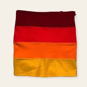 Millau LF candy corn halloween striped skirt